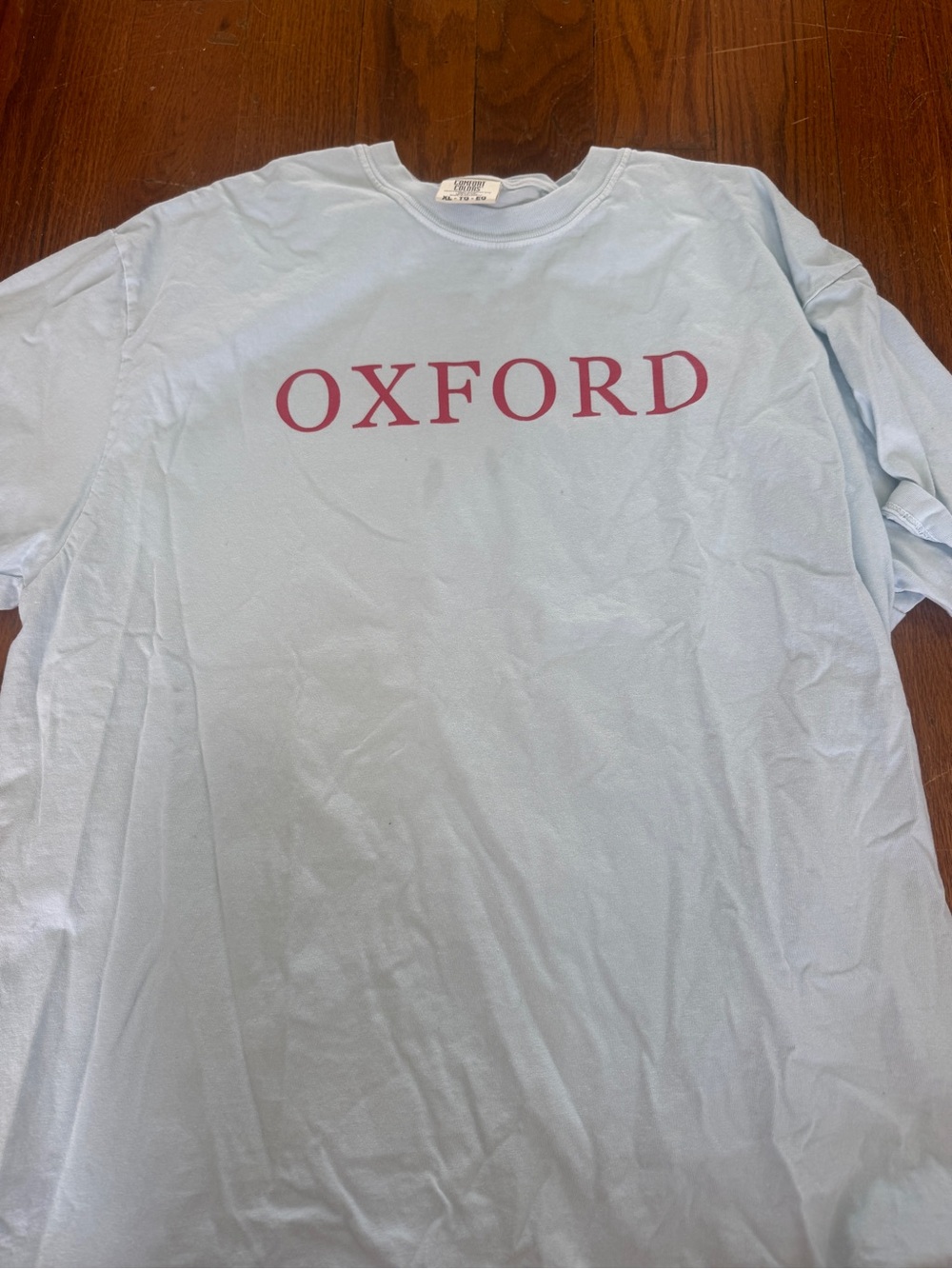 Comfort Colors Light Blue Oxford Logo Short Sleeve Tee